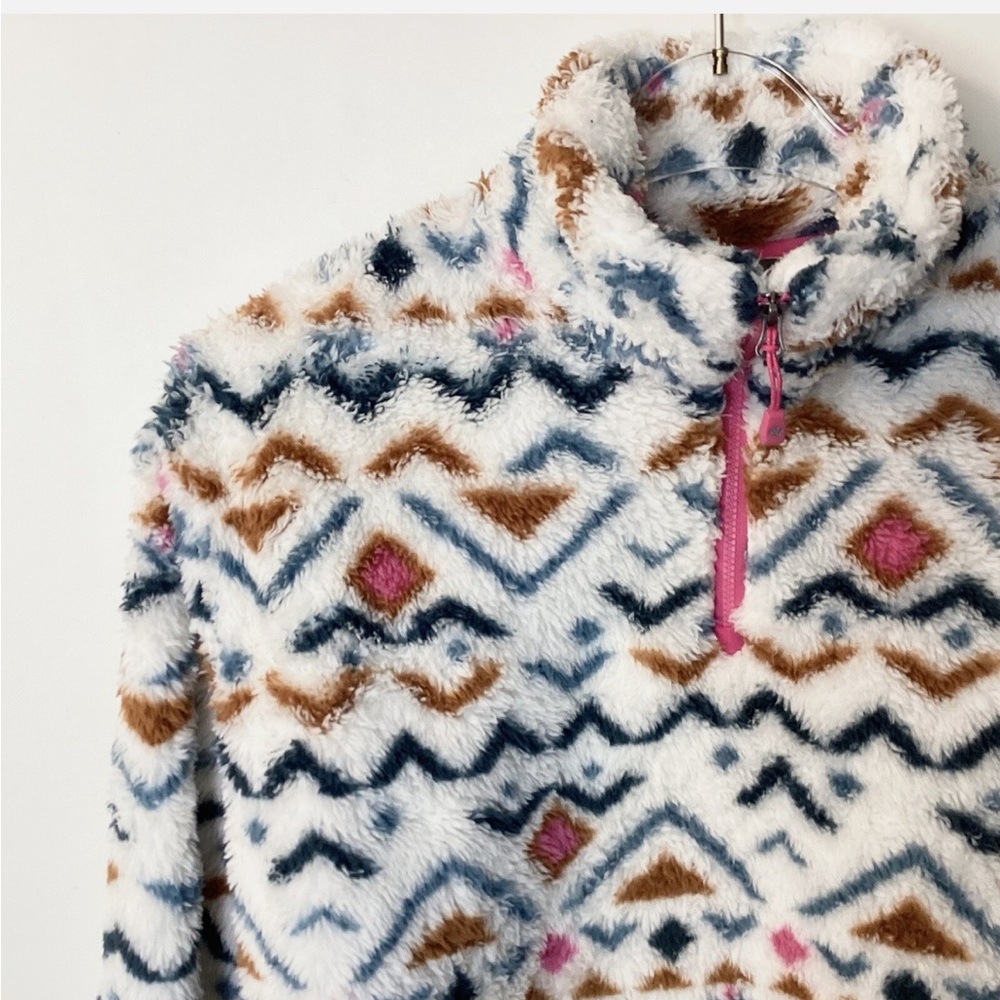 Cozy Patterned Fleece Pullover